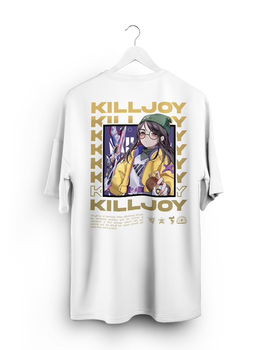 Oversized T-Shirt- Killjoy White