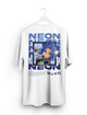 Oversized T-Shirt- Neon White