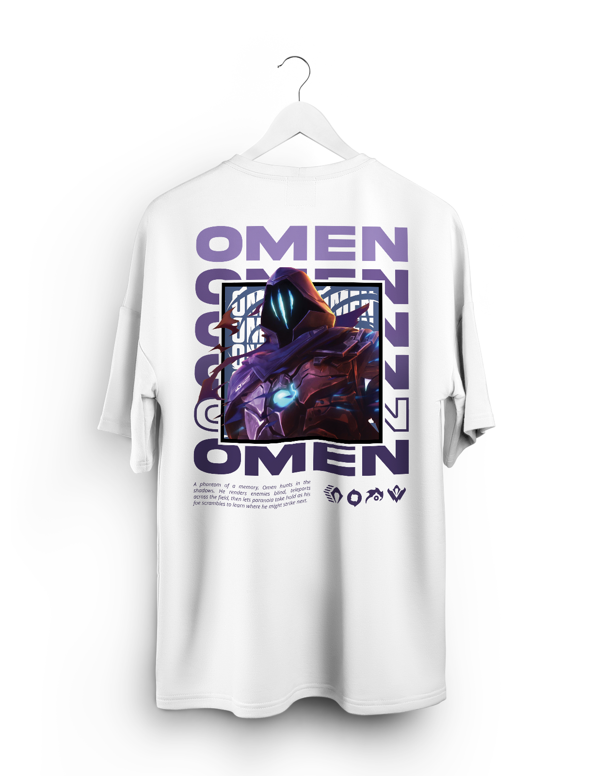 Oversized T-Shirt- Omen White