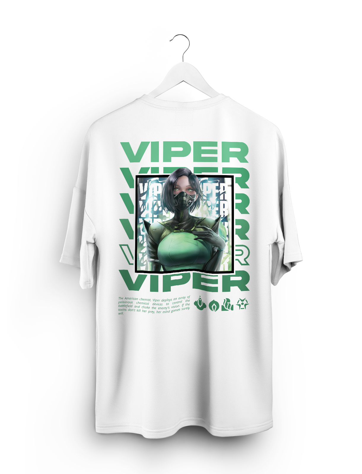 Oversized T-Shirt- Viper White