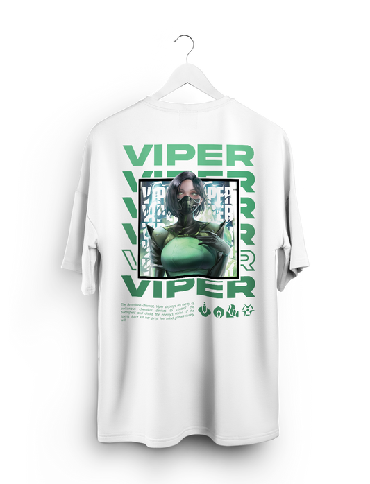 Oversized T-Shirt- Viper White