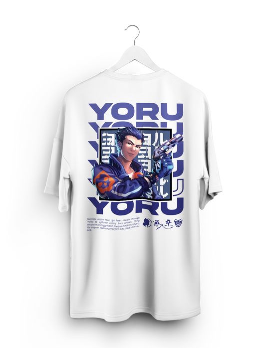 Oversized T-Shirt- Yoru White